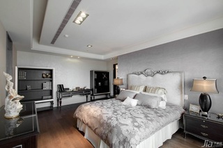 新古典风格公寓豪华型140平米以上卧室吊顶床台湾家居