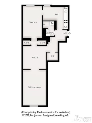 北欧风格公寓经济型60平米海外家居