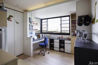 简约风格复式富裕型140平米以上书房书桌台湾家居
