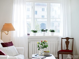 欧式风格小户型白色经济型50平米客厅沙发海外家居