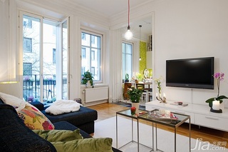 简约风格小户型经济型50平米客厅沙发效果图