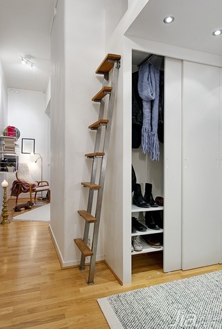简约风格小户型经济型50平米门厅楼梯衣柜设计图