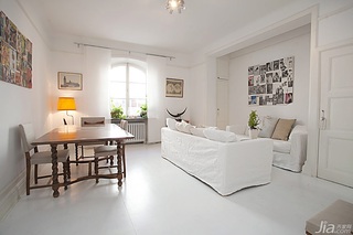北欧风格公寓经济型70平米客厅沙发海外家居