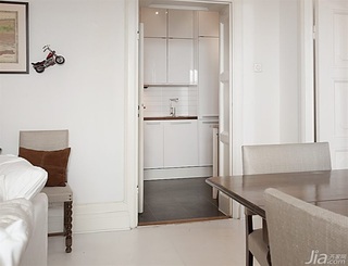 北欧风格公寓经济型70平米过道餐桌海外家居