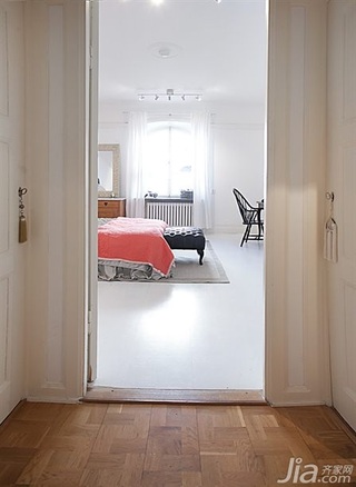 北欧风格公寓经济型70平米卧室过道海外家居