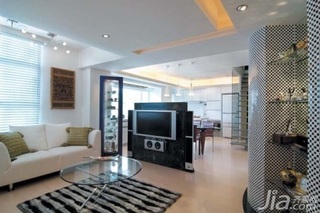 简约风格公寓富裕型90平米客厅隔断沙发台湾家居