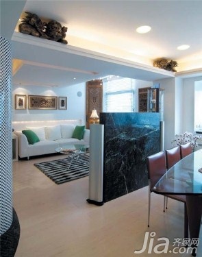 简约风格公寓富裕型90平米客厅隔断沙发台湾家居