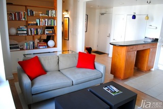 简约风格公寓富裕型客厅吧台沙发海外家居