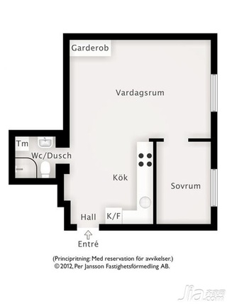 北欧风格小户型经济型40平米海外家居