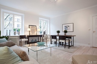 北欧风格公寓经济型60平米客厅沙发图片