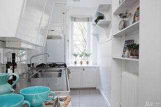 北欧风格公寓经济型60平米厨房橱柜图片