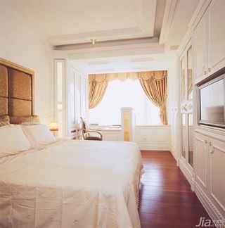 新古典风格公寓豪华型80平米卧室吊顶床台湾家居