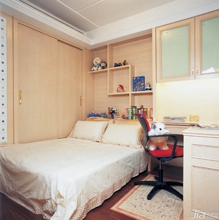 新古典风格公寓豪华型80平米卧室床台湾家居