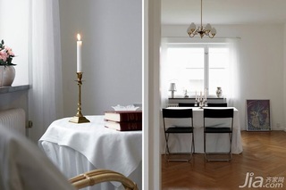 简约风格公寓白色经济型90平米餐厅餐桌海外家居
