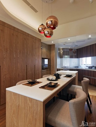 简约风格公寓富裕型130平米餐厅吊顶餐桌台湾家居