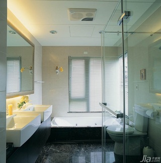 简约风格公寓富裕型130平米卫生间台湾家居