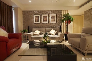 简约风格三居室富裕型140平米以上客厅沙发背景墙沙发效果图