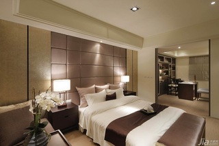 日式风格公寓豪华型140平米以上卧室吊顶床台湾家居