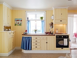 简约风格别墅黄色经济型100平米厨房橱柜海外家居