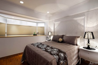 简约风格富裕型130平米卧室卧室背景墙床台湾家居