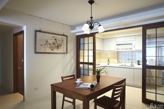 简约风格公寓富裕型80平米餐厅吊顶餐桌台湾家居
