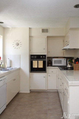 简约风格别墅简洁白色富裕型厨房橱柜海外家居