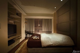 简约风格公寓富裕型120平米卧室吊顶床台湾家居