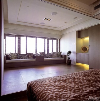 新古典风格公寓富裕型130平米卧室吊顶台湾家居