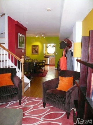 简约风格别墅经济型130平米客厅楼梯沙发海外家居