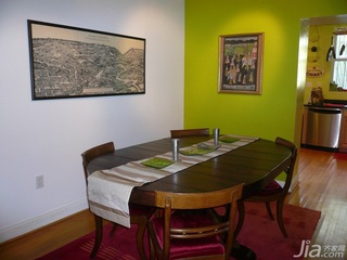 简约风格别墅绿色经济型130平米餐厅餐桌海外家居