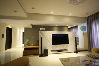 公寓富裕型120平米客厅电视背景墙台湾家居
