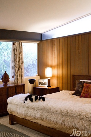 混搭风格三居室简洁豪华型卧室床海外家居