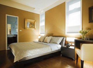 简约风格公寓富裕型120平米卧室卧室背景墙床台湾家居