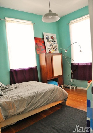 简约风格二居室简洁蓝色5-10万卧室灯具海外家居