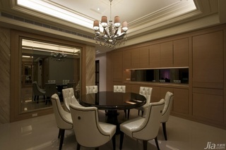 新古典风格公寓豪华型餐厅吊顶餐桌台湾家居