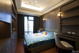新古典风格公寓豪华型卧室床台湾家居
