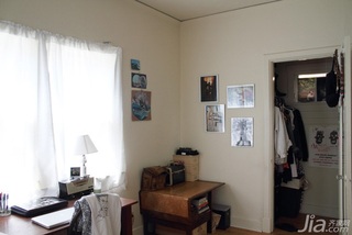 简约风格二居室简洁富裕型卧室书桌海外家居