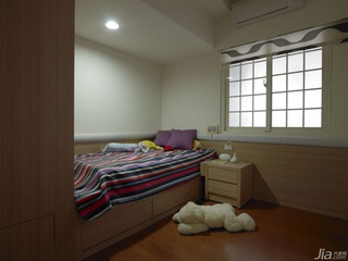 简约风格公寓富裕型120平米卧室床头柜二手房台湾家居