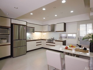 简约风格公寓富裕型120平米厨房吊顶餐桌二手房台湾家居