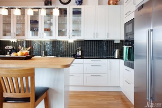 北欧风格公寓70平米厨房吧台橱柜海外家居