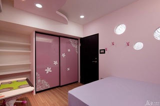 混搭风格公寓粉色富裕型120平米儿童房衣柜海外家居