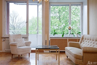 北欧风格公寓经济型80平米客厅沙发海外家居