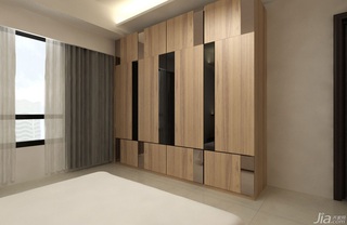 简约风格公寓富裕型120平米卧室衣柜台湾家居