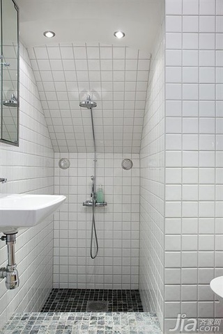 北欧风格复式经济型70平米淋浴房海外家居