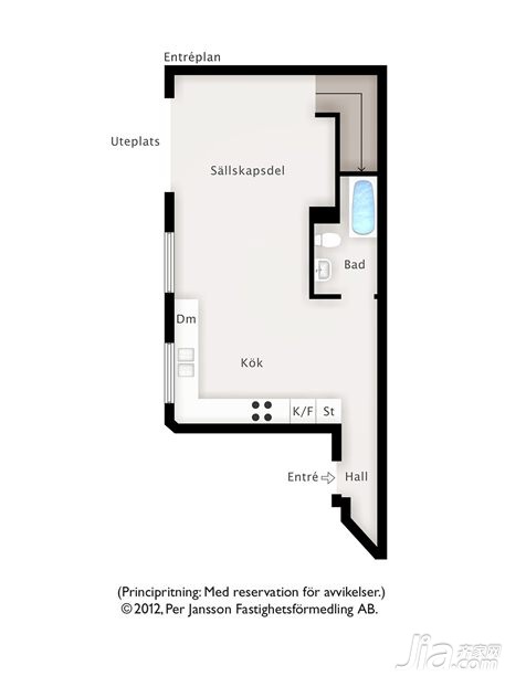 复式装修,70平米装修,经济型装修,北欧风格,海外家居,户型图
