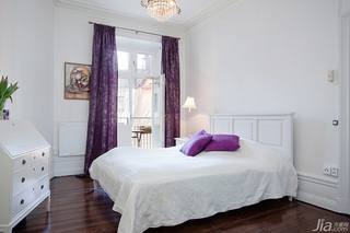 北欧风格公寓舒适经济型80平米卧室床图片