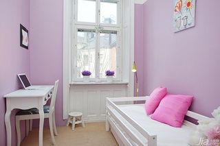 北欧风格公寓经济型80平米儿童房床效果图