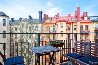 北欧风格公寓经济型80平米阳台装修效果图