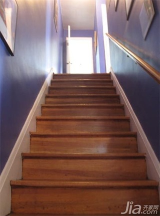 简约风格别墅紫色经济型90平米楼梯海外家居