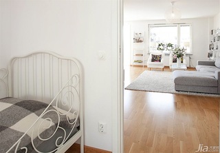 北欧风格公寓经济型90平米儿童房床图片